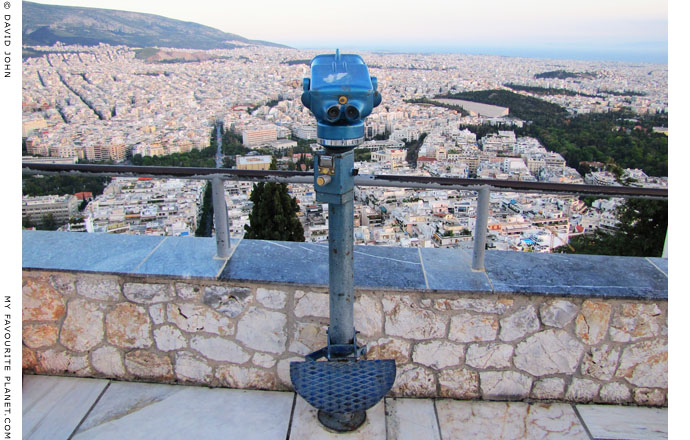 The view southwest from Mount Lycabettos, Athens at The Cheshire Cat Blog
